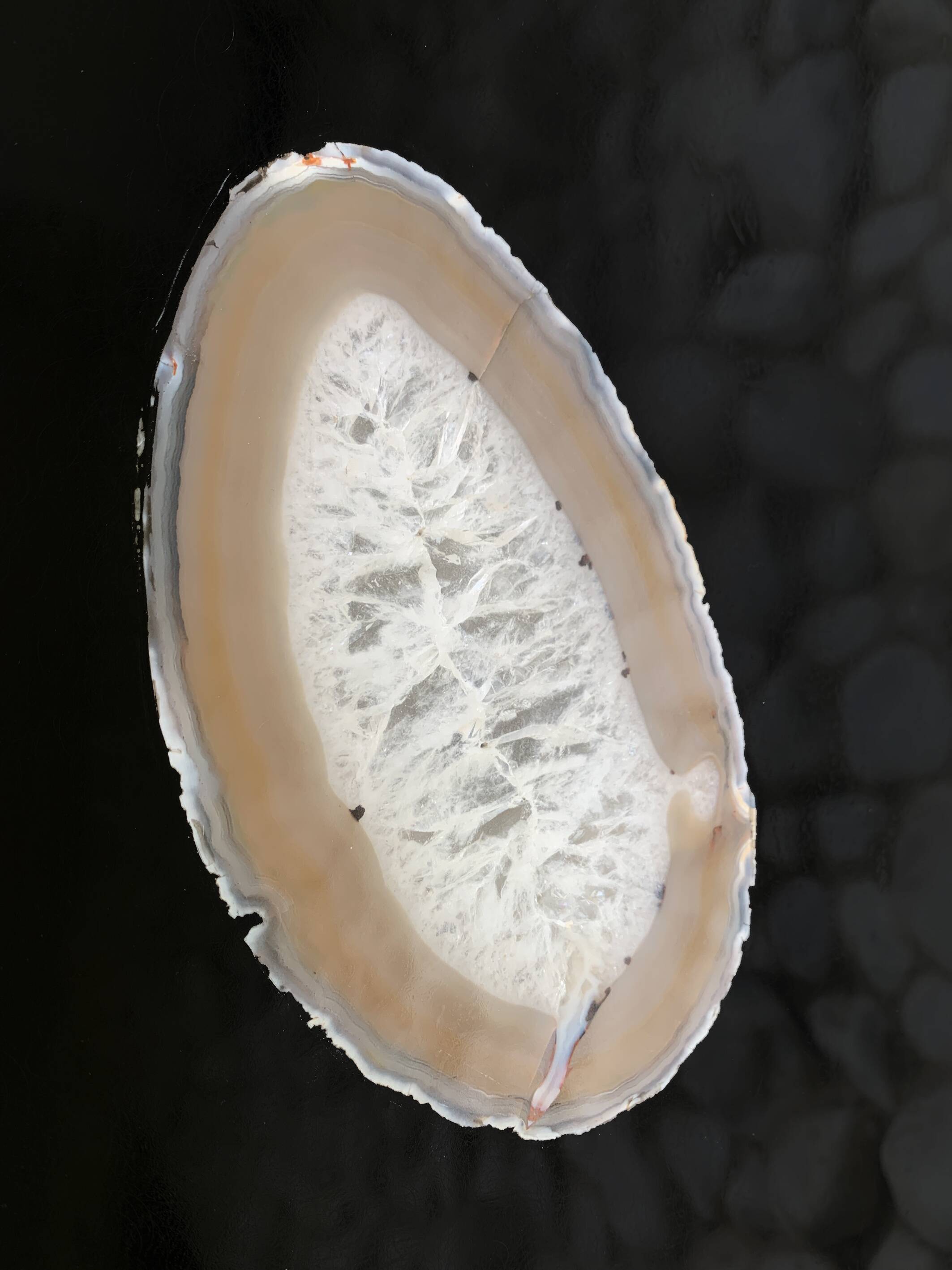 Coffee table inclusion agathes Belgian design 1970