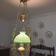 Suspension 19th bronze and green opaline