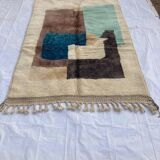 Handmade traditional beni ourain rug, size 150/250 cm.