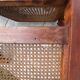 Set of four antique Louis XVI style chairs, wood and cane