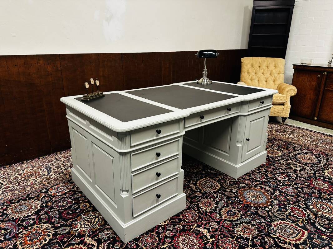 Classic English Grey Desk Partnerdesk