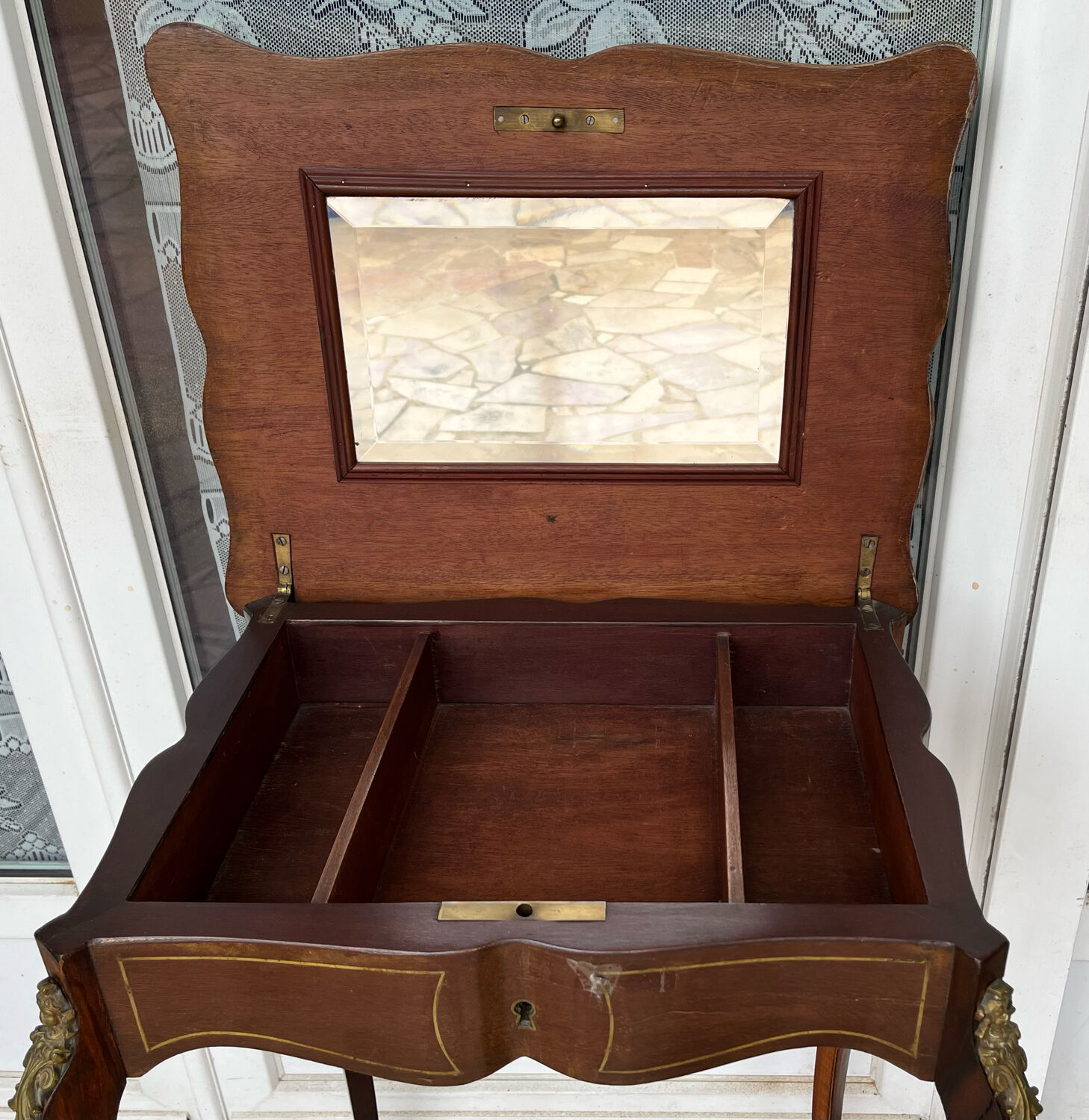 Old wooden dressing table