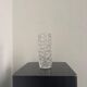 Clear decorative Vase sculpture with spikes, glass vase