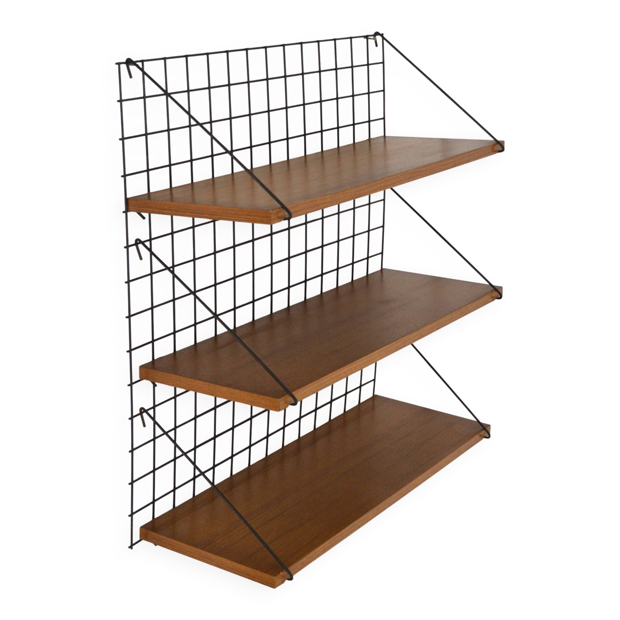 Meca wall shelf model by Pierre Guariche for Meurop, 1950s