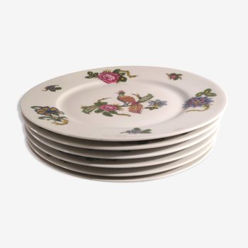 6 dessert plates W. Guerin Limoges