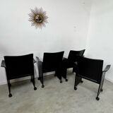 Lot 4 old armchairs "Korium" by Tito Agnoli for Matteo Grassi 1980