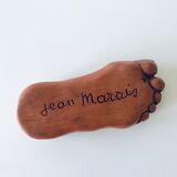 Foot ashtray signed Jean Marais