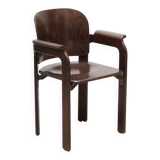 Vintage Bruno Rey ebony chair with armrests