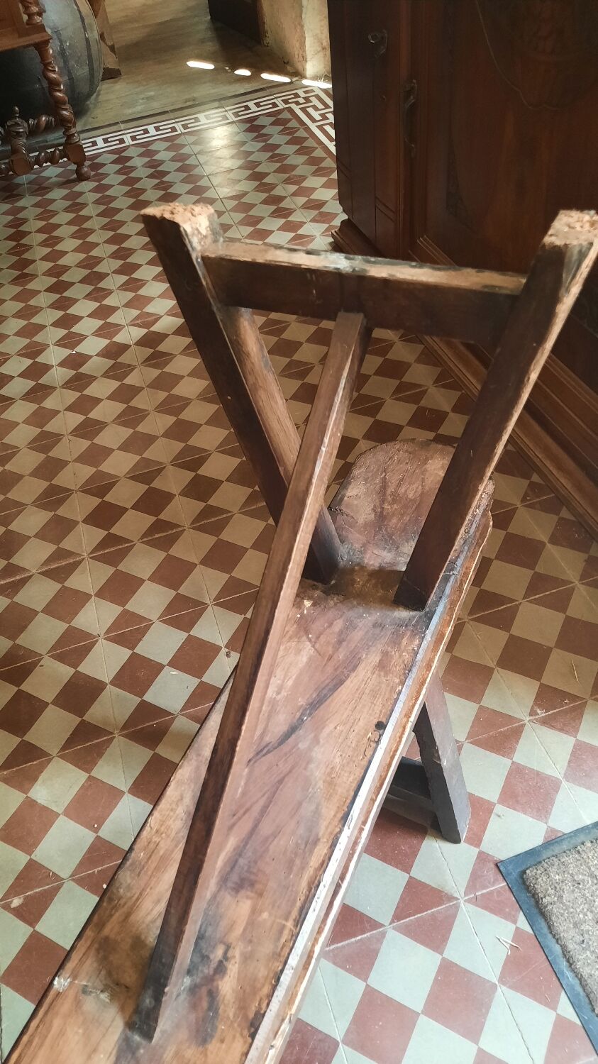 Farmhouse table and benches