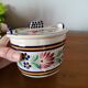 Quimper Earthenware Butter Dish HB Henriot