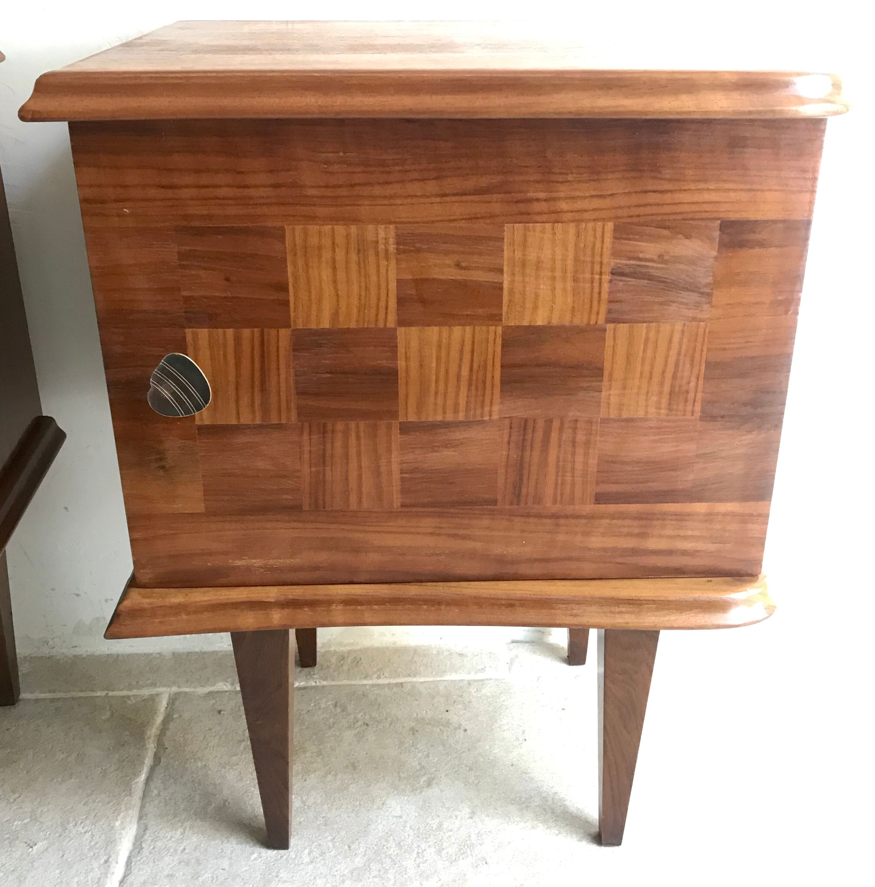 Pair of vintage bedsides