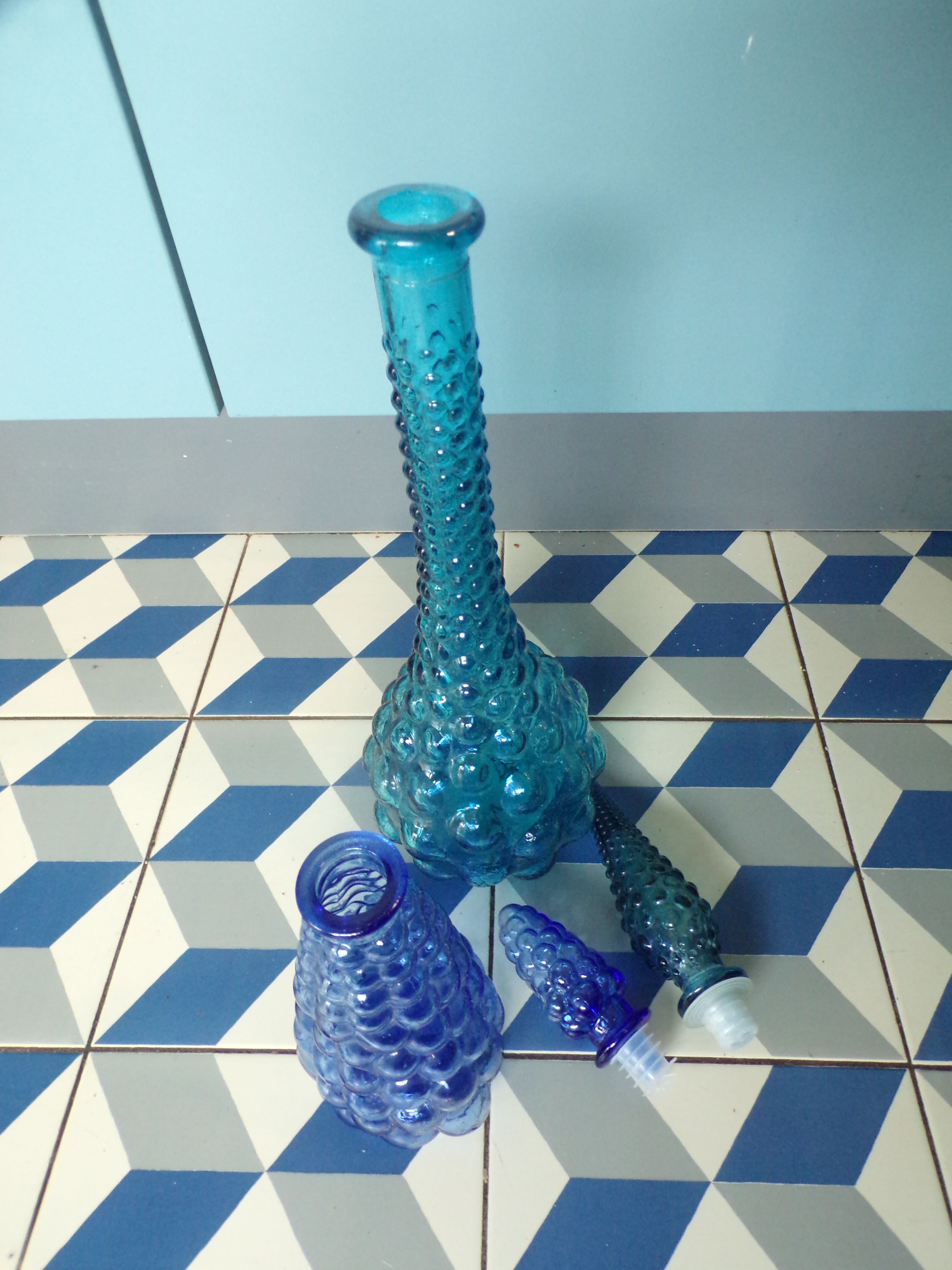 2 vintage Italian decanters