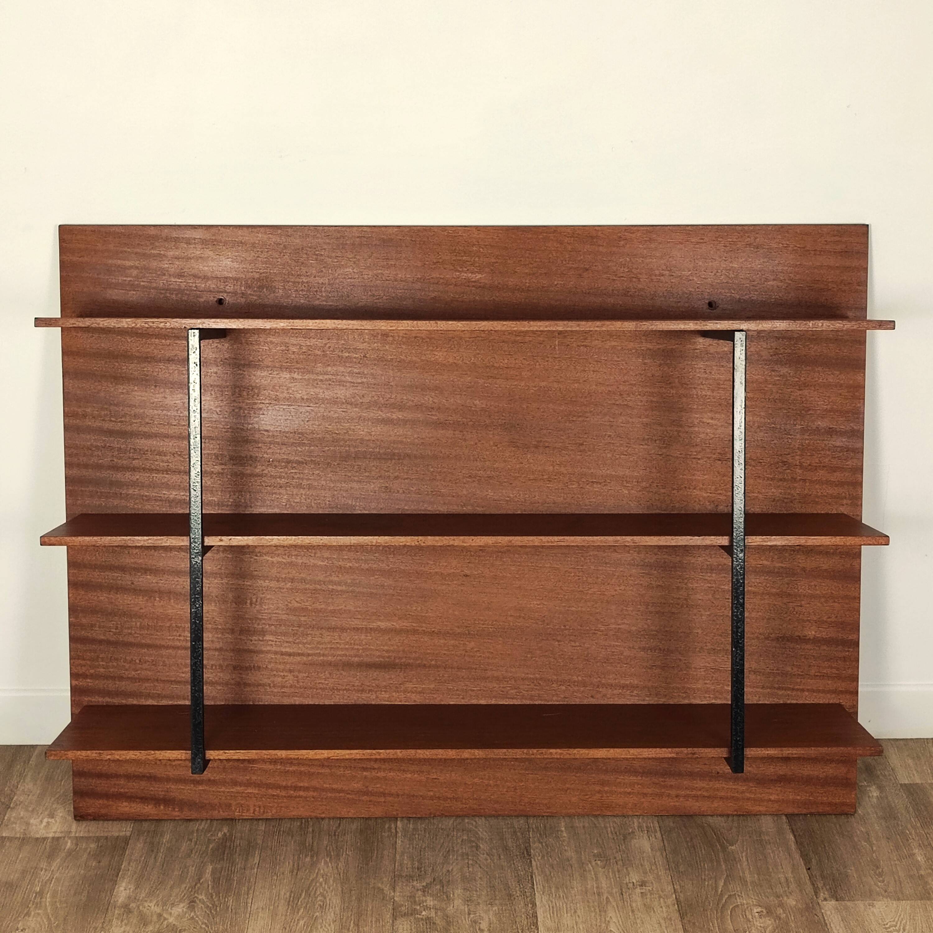 60' wall-mounted bookcase shelf