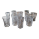 12 verres gravés, années 50-60