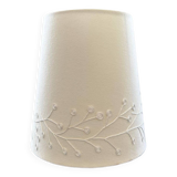 Embroidered white lampshade