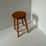 Low stool in light wood