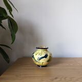 Multicolored glaze vase