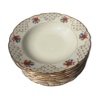 Set 12 hollow plates Villeroy & Boch 1950