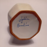 Signed ceramic lamp foot