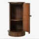 Mahogany bedside table with marble top