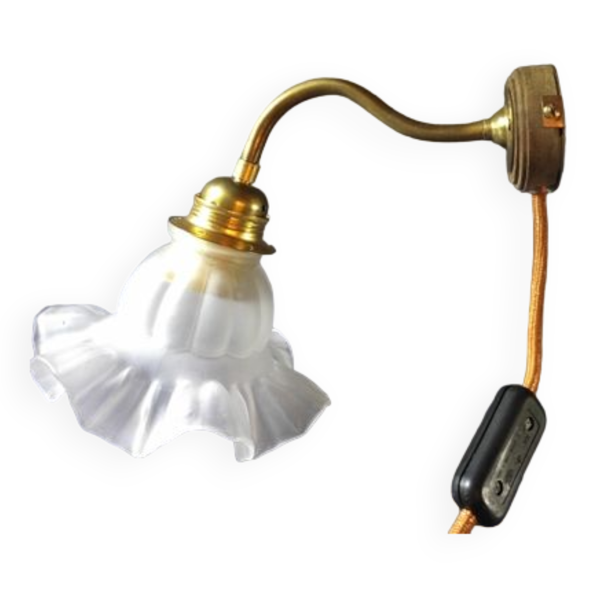 Tulip frosted glass wall lamp