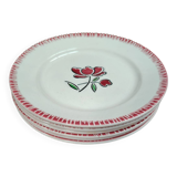 Set of 6 Badonviller plates