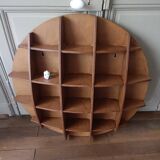 Vintage half-moon shelf