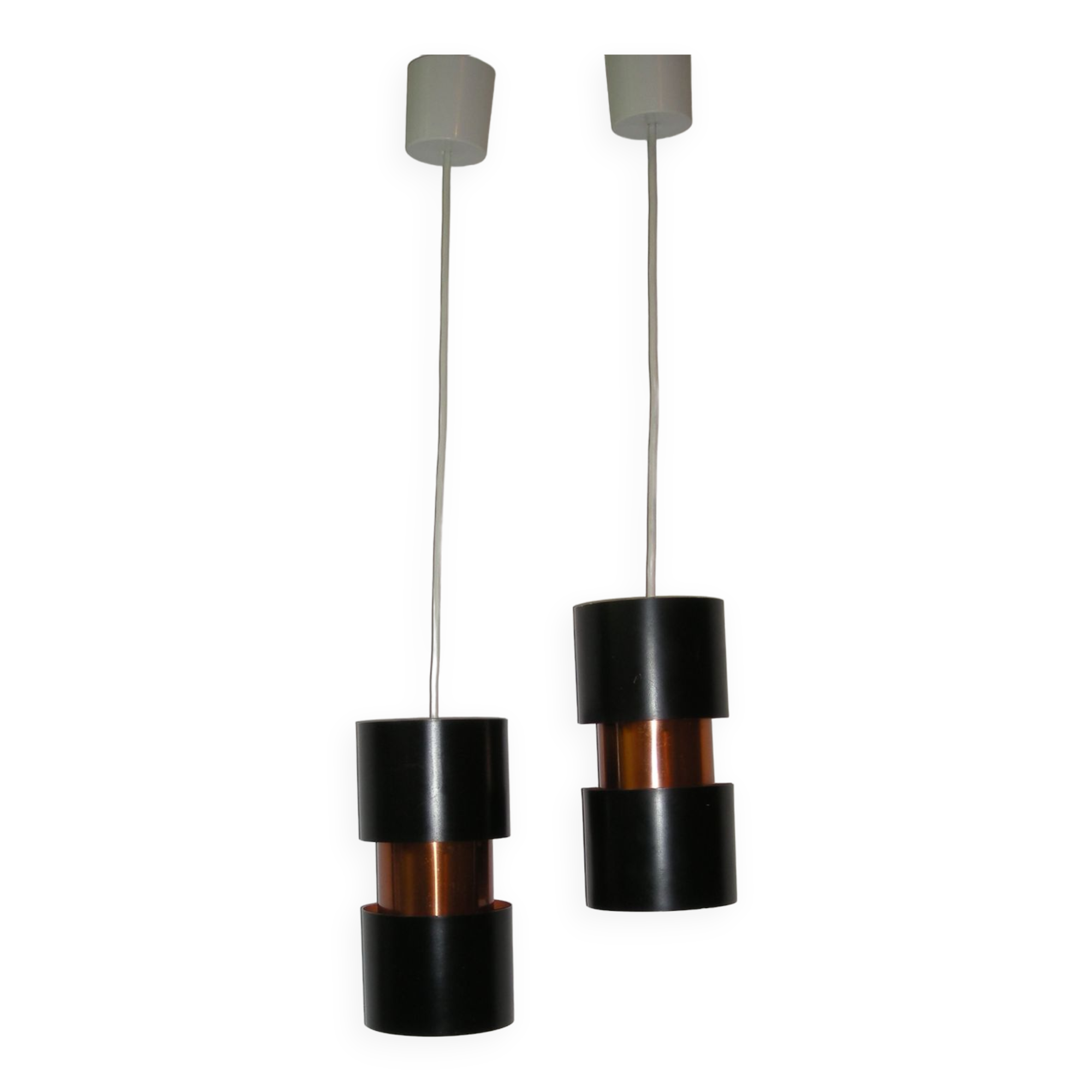 Pair of pendant lamps - Vesuv - Jo Hammerborg - Fog and Morup from the 60s - 70s