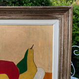 Abstract painting on panel