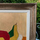 Abstract painting on panel