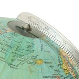 Large Illuminated World Globe Lamp Columbus Fifties