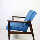 Fauteuil GFM-64 Bleu Océan attribué à Edmund Homa, 1970