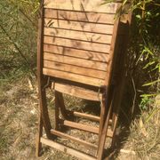 Pair of garden folding chairs