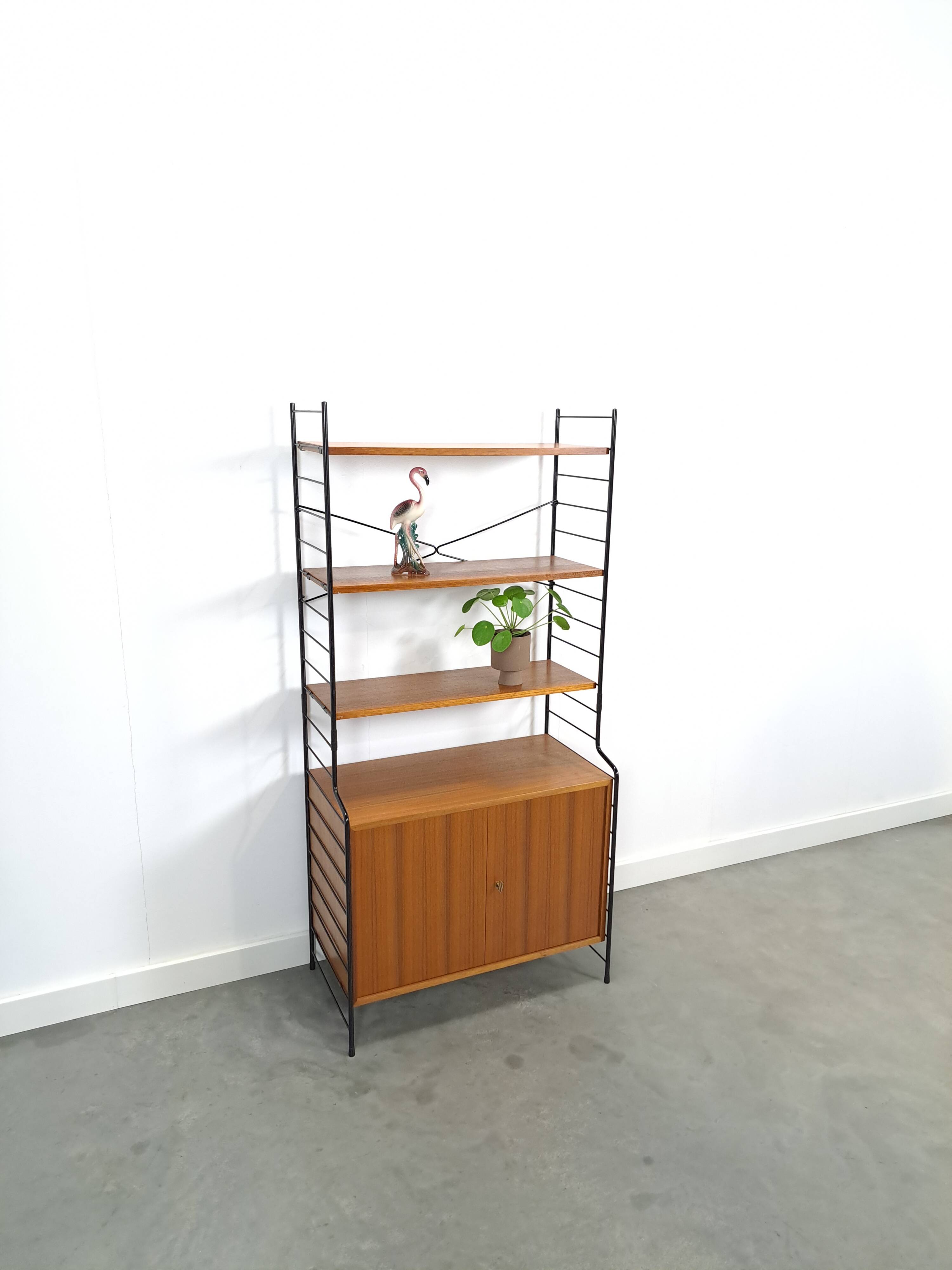 WHB teak design modulaire kast met drie planken