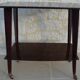 Vintage service cabinet with two trays on wheels