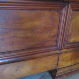 Antique trunk bench - Louis Philippe style - trunk seat - solid wood