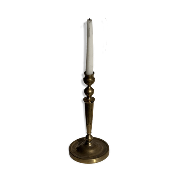 Large golden boudoir in brass, classic shape H17 D13.5