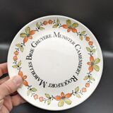 Set of 6 cheese plates Gien vintage ceramic Ma Cuisine