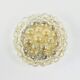 Large Amber Bubble Glass Ceiling Light/Flush Mount by Helena Tynell for Limburg, Germany, 1960s