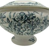 soup tureen Badonviller Théophile Fenal jasmine and butterflies decor