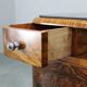 Pair of Art Deco walnut bedside tables from the 1930s.