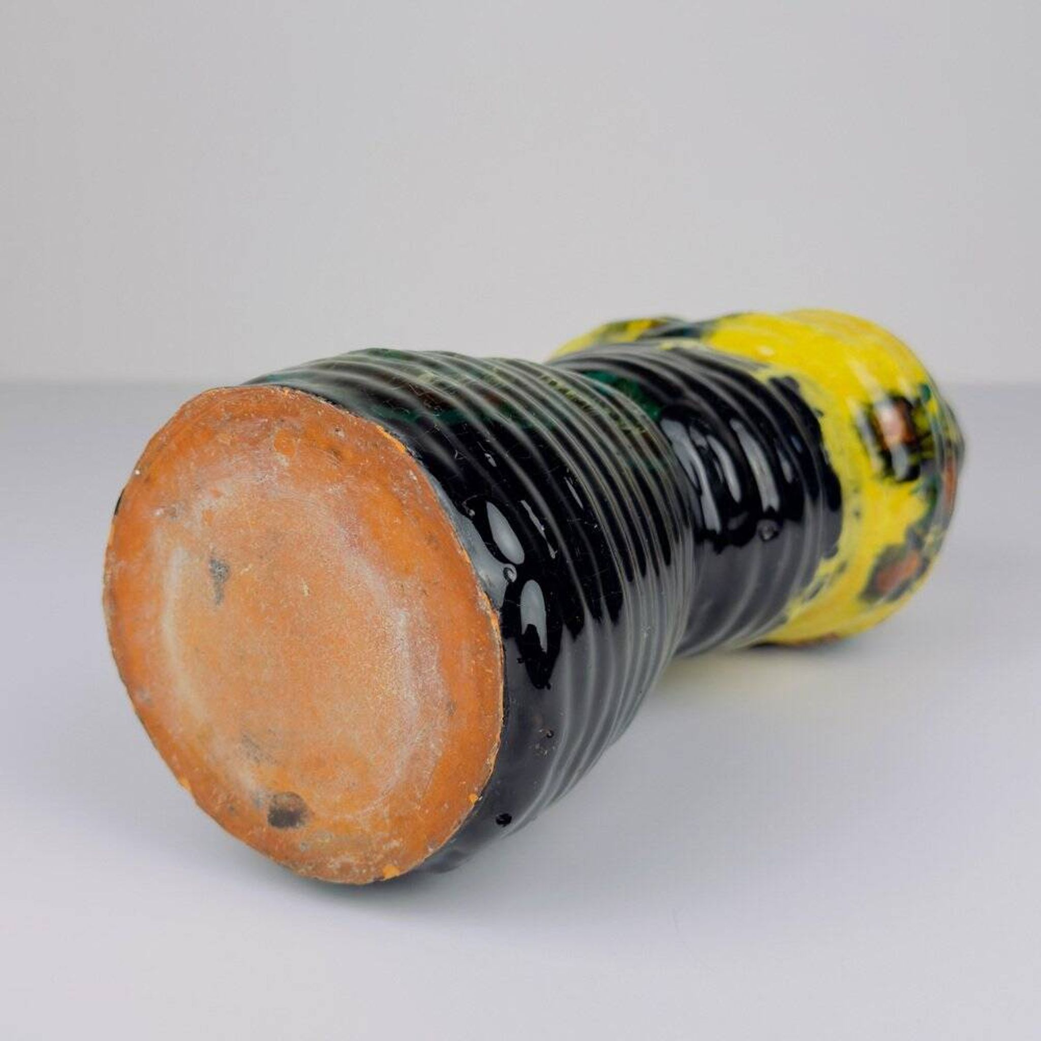 Vintage glazed pottery vase, former Yugoslavia, 1970s.