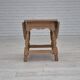 1970s, Danish foldable side table, solid oak wood, original condition.