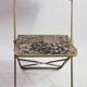 Folding chair "opera" floral pattern
