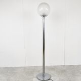 Vintage chrome and glass floor lamp, 1970s