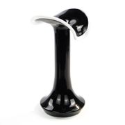 Vase moderniste, en verre, Pologne, années 1970