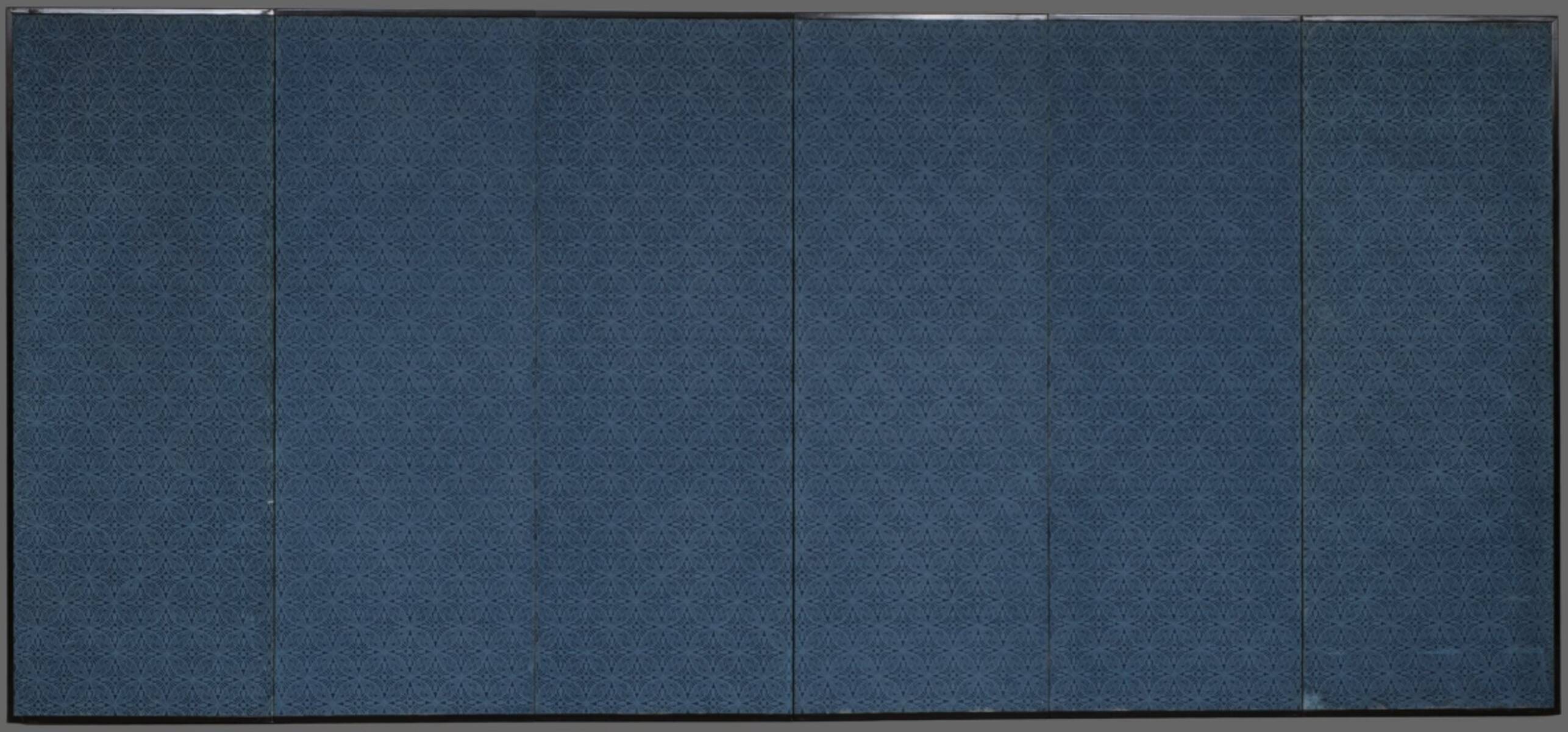 Beautiful Japanese Folding Screen / Byôbu, Six Panels, Taisho / Early 20th Century