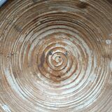 Large spiral stoneware bowl signed Jacky Colleville