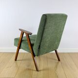Classic green olive structural armchair like Chierowski