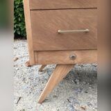 Commode 4 tiroirs vintage pieds compas